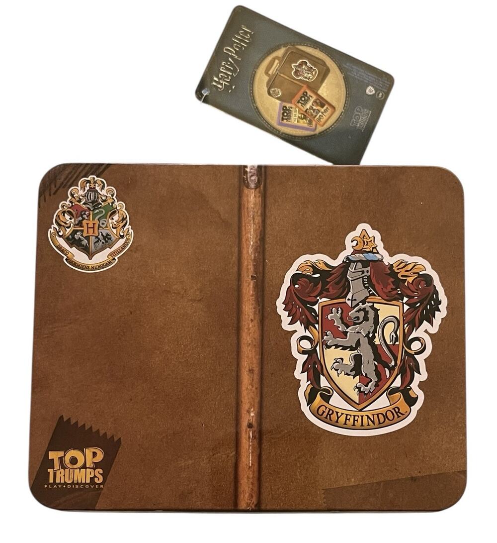 Harry Potter Deathly Hallows Top Trumps Card Game Slytherin Suitcase Tin